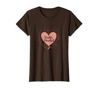 Tender Hearted: I'm Very Vulnerable RN Emotional Art T-Shirt, Women, Brown, XL