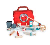 Tender Leaf Toys Doctor's Bag - Wooden Pretend Play Medical Kit For Children Practice Roleplay And Early Learning Development