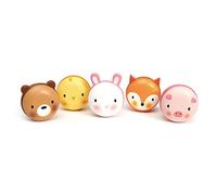 Tender Leaf Toys Animal Macarons - 5 Wooden Animal Themed Macarons for Creative and Imaginative Fun Play Food for Age 24M+