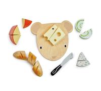 Tender Leaf Toys Cheese Chopping Board - Wooden Pretend Play Food Chopping Board Set For Kids