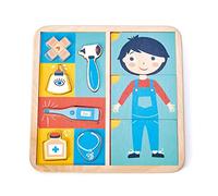 Tender Leaf Toys Ouch Puzzle - Wooden Picture Sorting Game Showing How Bodies Work