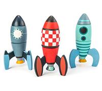Tender Leaf Toys Rocket Construction - Wooden Rocket Building Blocks