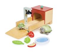 Tender Leaf Toys Tortoise Pet Set for Doll Houses - Great Add-on Pet Play Set to Any Dollhouse - Encourage Creative and Imaginative Fun Play for Children 3+