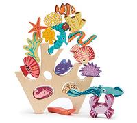 Tender Leaf Toys Wooden Stacking Coral Reef Balancing Toy for Children and Toddlers - Manual Dexterity and Cognitive Development for Ages 18 Months +