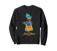 Tender Lord Krishna Janmashtami Hindu Devotional Celebration Sweatshirt