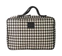 Tender Love + Carry Ultimate Travel Bag Collection - Stylish & Functional Organizers for Every Journey, Beige and Black, L, Houndstooth