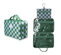 Tender Love + Carry Ultimate Travel Bag Collection - Stylish & Functional Organizers for Every Journey, Green Gambit, Hanging Washbag, Green Gambit