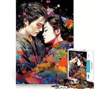 Tender Love Jigsaw Puzzles for Teenagers 1000 Piece Raise Memory Leisure Time Clean Edge Lovely Present (50x75cm)