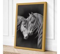 Tender Moments Minimalist Canvas Wall Art Print 18x12 Inch (46 x 30 cm)