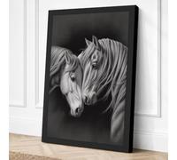 Tender Moments Minimalist Canvas Wall Art Print 30x20 Inch (76 x 51 cm)