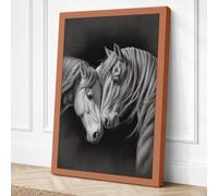 Tender Moments Minimalist Canvas Wall Art Print 30x20 Inch (76 x 51 cm)