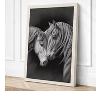 Tender Moments Minimalist Canvas Wall Art Print 36x24 Inch (91 x 61 cm)