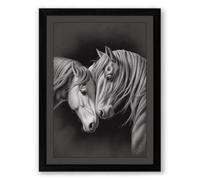 Tender Moments Minimalist Framed Wall Art Print A2 (59.4×42cm) Black, Wall Decor for Living Room, Bedroom, Office & Home, Ready to Hang, Art Gift
