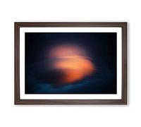 Tender Moves in Abstract Framed Print | A2 Walnut Framed Wall Art | Ready to Hang | Abstract Fantasy Picture | Living Room Bedroom Lounge Office