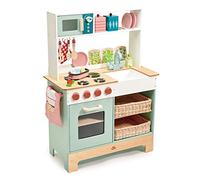 Tenderleaf Toys Wood Play Kitchen Range With Accessories for Children - Pretend Play and Social Development for Kids Ages 3 Years + (Market Kitchen)