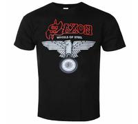TENDERNESS Saxon Wheels of Steel T Shirt Black L