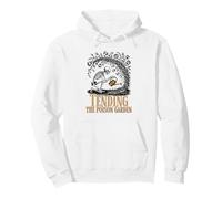 Tending The Poison Garden Funny Skeleton Gardener Goth Art Pullover Hoodie