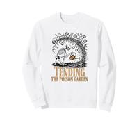 Tending The Poison Garden Funny Skeleton Gardener Goth Art Sweatshirt