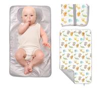TENDS Travel Changing Mat - Waterproof, Foldable, Washable and Padded, Compact, Ideal for Baby Comfort and Cleanliness, Perfect Nappy Bag as an Original Gift for Newborns