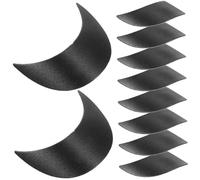 TENDYCOCO 10pcs Adjustable Hat Brims Inserts for Baseball Caps Plastic Sun Hat Shield 15.4 * 5.2cm Black Boys and Girls Accessories