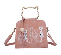 TENDYCOCO 1pc Casual Cat Pattern Cross-body Pouch for Women Chic Woven Sling Bag for School Work Shopping and Outdoor Activities