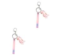 TENDYCOCO 2 Pcs Dinosaur Keychain Shaped Keychain Car Key Holder Automotive Accessories Key Chain Cute Keychains Car Key Accessories Car Accessories Animal Keychain Pendant Acrylic
