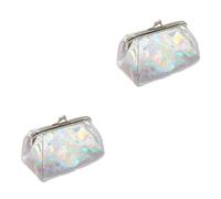 TENDYCOCO 2pcs Fashion Money Pouch Newborn Socks Girl Lipstick Bag for Purse Money Bag Coin Purse Holographic Makeup Bag Coin Bag Coin Buckle Purse Mini Women Cosmetic Bag Student Portable
