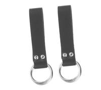 TENDYCOCO 2pcs Skirt Double Buckle Belt Loop Medieval Accessories Ladies Belts Women's Belts Belt Key Holder Pu Leather Skirt Hikes Renaissance Belt Accessories Skirt Hitch Zinc Alloy Black