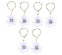 TENDYCOCO 3pcs Pair Chiffon Sandal Sandals Shoes Barefoot Sandals Foot Wear European and American White Child Anklet