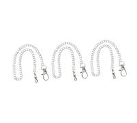 TENDYCOCO 3pcs Pocket Watch Chain Silver Vest for Men Pocket Watch with Chain for Vest Jeans Chain Decor Clothing Chain Decor Mens Pocket Watches Clothing Chain Accessory Hip Hop Chain Metal