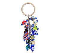 TENDYCOCO 4pcs Devil's Eye Key Decor Key Fob Key Ring Keychains Key Chain for Keychain for Car Keys Keychain Accessories Chic Keyring Key Chain Ring Key Chains Keychain Charm Metal