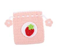 TENDYCOCO 4pcs Woven Coin Bag Crochet Hooks Ladies Purses Small Purse Coin Purse Mini Wallet for Woman Party Treats Bags Crochet Wallet Women Coins Bags Change Purse Women Wallet Yarn