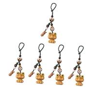 TENDYCOCO 5pcs Key Chain Animal Key Pendant Phone Lanyard Phone Hanging Animal Ornament Key Ring Pendant Lanyards for Women Animal Keychain Cute Backpack Cute Tote Bag Frog Purse Bodhi Root