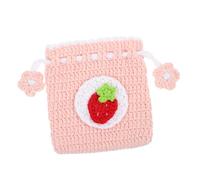 TENDYCOCO 5pcs Woven Coin Bag Small Purse Crochet Hooks Mini Wallet for Woman Coin Purse Ladies Purses Coin Pouches Coin Holder Bag Coins Bags Crochet Purse for Women Crochet Bag Yarn