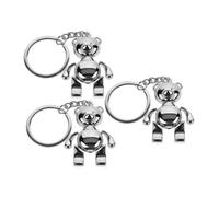 TENDYCOCO 6 Pcs Bear Keychain Purse Keychain Decor Bag Charms Key Hanging Pendant Car Key Rings Pendant Cute Animal Keychain Good Luck Keychain Metallic Wallet for Men Mini Tote Zinc Alloy