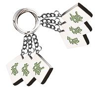 TENDYCOCO 6pcs Mahjong Keychain Set Dad Keyring Numbers Car Keyring