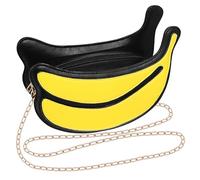 TENDYCOCO Banana Purse Novelty Bag - Cute Crossbody Phone Bag with Secure Zipper Closure Perfect for Travel Shopping and Commuting Lightweight Pu Material