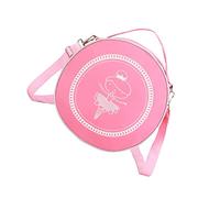 TENDYCOCO Children Dancing Pattern Crossbody Bag Fashion Shoulder Bag Lovely Storage for Girls 10.63X10.63X4.72In Multipurpose Kids Handbag for Dance and Daily Use