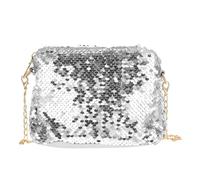TENDYCOCO Crossbody Bags Sling Bag Crossbody Cross Body Bag Silver Crossbody Purse Cross Body Sling Bag Cross Body Purse Kids Crossbody Bag Child Messenger Bag Sequins