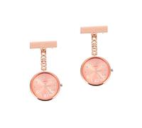 TENDYCOCO Ladies 2pcs Pocket Watch Key Chain Miss Care Glass Mens