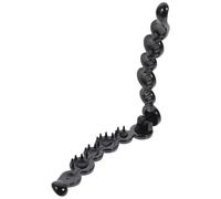 TENDYCOCO Large Banana Hair Clip Toothed Ponytail Holder Black Strong Tension Suitable for Thick and Fine Hair Everyday Use
