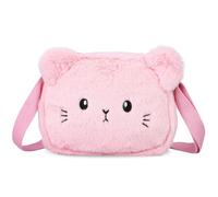 TENDYCOCO Plush Crossbody Bag for Girls Soft Fluffy Shoulder Purse with Adjustable Strap Large Capacity Phone Storage Pouch Everyday Use