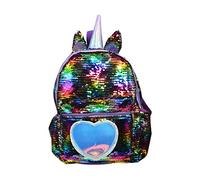 TENDYCOCO Reversible Sequin Unicorn Reversible Sequin Backpack for Girl Sparkly Lightweight Unicorn School Backpack Bag with Durable Straps Backpack for Kid