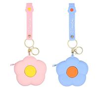 TENDYCOCO Silicone Coin Purses Mini Flower Coin Wallet Data Cable Bag Change Bag