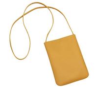 TENDYCOCO Yellow Crossbody Phone Bag Pu Leather Mini Shoulder Bag Adjustable Strap Vertical Smartphone Pouch for Women