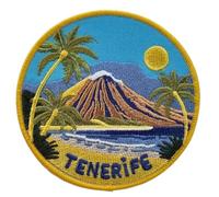 Tenerife_ Canary Islands Patch (3.5 Inch) Embroidered Iron-on/Sew-on Badge Travel Spain Souvenir Island Vacation Emblem Holiday Gift Patches