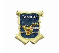 Tenerife Spain 3D Ocean Map Refrigerator Magnet Resin Travel Souvenirs,Handmade Home & Kitchen Decoration Tenerife Fridge Magnet Collection Gift