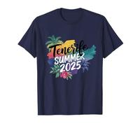 Tenerife Summer 2025 Vintage Island Map Beach Holiday Spain T-Shirt