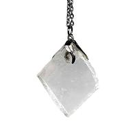 TENET CRIGEMA - Pendant Necklace Minerals Semi-Precious Gemstones Handmade Jewellery, 2-3 cm, Stone