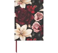 Dark Flowers 2026 - Diary - Buchkalender - Taschenkalender - 16x22: Magneto Diary